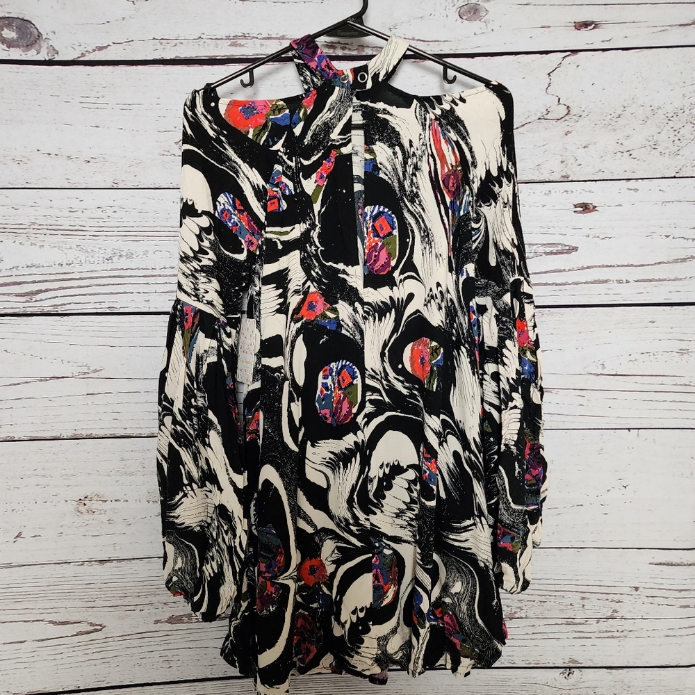 Free People Drift Away Boho Dress/Tunic XS/S - Picture 4 of 6